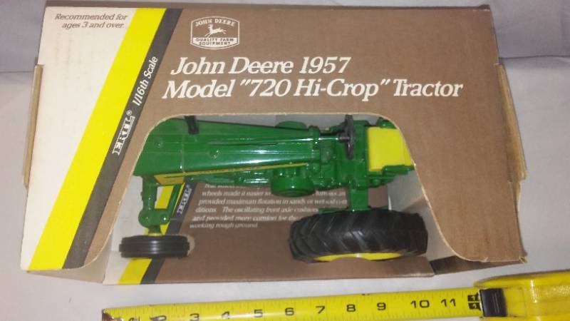 New John Deere Toy Tractor 1957 720 Hi-Crop Ertl 5610DA 