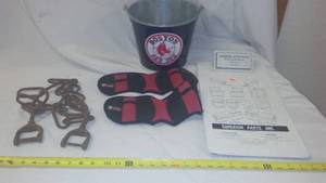 lot 401 image: Man Stuff - Boston Red Sox, Chain & More.