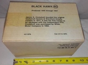 lot 429 image: Black Hawk 40 ERTL Collectible Tractor, National Farms Toy Museum