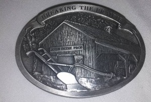 lot 438 image: John Deere Belt Buckle  Breaking The Prairie # 312
