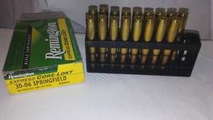 lot 447 image: Remington 30-06 Core - Lokt -Box Of 17