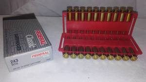 lot 448 image: Federal Classic 243 Win Cartridges Box Of 20