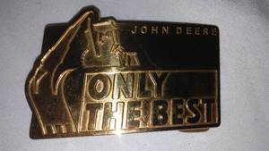 lot 497 image: John Deere BELT BUCKLE Only The Best 1991  Commercial, Ltd. Ed. 371 Of 1500
