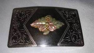 lot 501 image: Black Hills Gold Accents BELT BUCKLE By Lazy K.