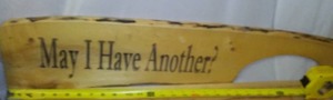 lot 514 image: Wood Sign, Shelves & Tiki Spoons
