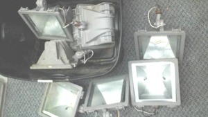 lot 532 image: 8 500 Watt Work Lights - Good.