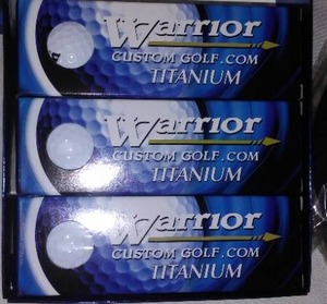 lot 586 image: Warrior Golf Balls & More.