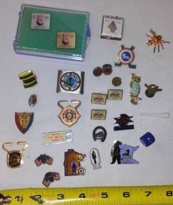 lot 600 image: Collectible Pins & More. Hjemkomst.