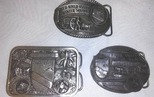 lot 647 image: (3) Red River Valley Winter Show Belt Buckles