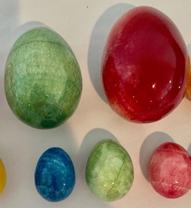 lot 67 image: Marvelous Marble Eggs
