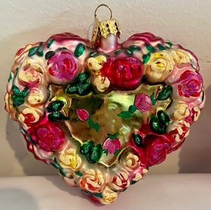 lot 81 image: 3 Christopher Radko Ornaments including Christopher Radko Love in Bloom and Sweet as Candy