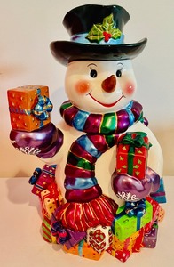 lot 15 image: Christopher Radko Snowman Cookie Jar
