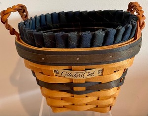 lot 85 image: Four Fine Longaberger Baskets including Miniature Longaberger Umbrella Basket