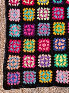 lot 99 image: Vibrant Vintage Afghan