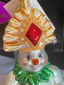 lot 49 image: Christopher Radko Snowman Winter in Waikiki Ornament