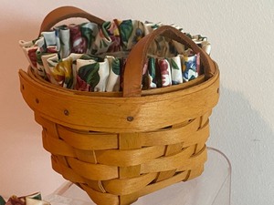 lot 40 image: Three Miniature Longaberger Baskets