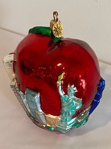 lot 16 image: Christopher Radko Big Apple Ornament
