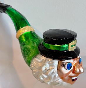 lot 102 image: Christopher Radko St. Pattys Pipe Ornament