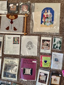 lot 122 image: Variety of Patterns, Projects, Needle Point Kits and More