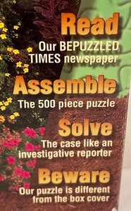 lot 250 image: New Bepuzzled Weed em and Weep Mystery Puzzle