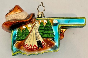 lot 258 image: Christopher Radko State of Oklahoma Ornament