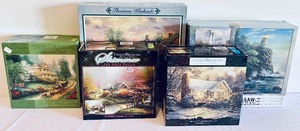 lot 148 image: 5 Thomas Kincaid Puzzles
