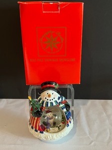 lot 151 image: Christopher Radko Roly Poly Snowman Globe with Box