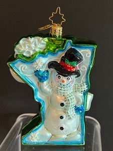 lot 154 image: Signed Christopher Radko Minnesota Ornament with Tag