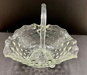 lot 310 image: Lovely Vintage Glass Basket