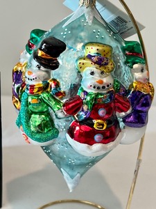 lot 307 image: Christopher Radko Snowman All Around Ornament