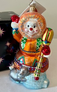 lot 302 image: Christoper Radko Greenland Eski Snow Ornament