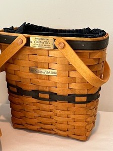 lot 187 image: Three Longaberger Baskets including Two Longaberger Collectors Club Baskets