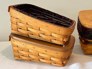 lot 177 image: Three Longaberger Organizer Baskets