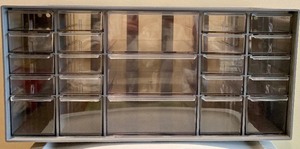 lot 220 image: Plastic Storage Organizer with Drawers