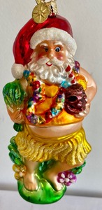 lot 235 image: Christopher Radko Hawaiian Holiday Ornament with Box
