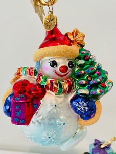 lot 276 image: Christopher Radko Chubby Cheer Ornament with Christopher Radko Ornament Stand