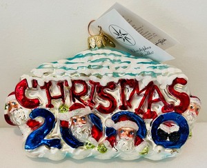 lot 282 image: Christopher Radko Christmas 2000 Ornament with Box and Tag