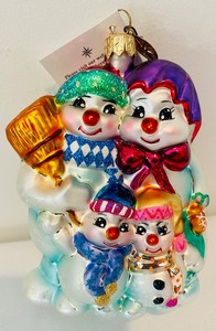 lot 283 image: Christopher Radko Winter Portrait Ornament with Box and Tag