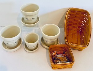 lot 350 image: Longaberger Baskets and Planters