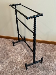 lot 410 image: Vintage Wooden Quilt Rack