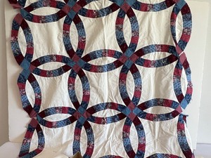 lot 413 image: Partial Quilt Project and Fabric