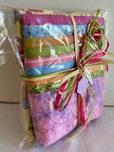 lot 417 image: Package of Quilting Fabric Nine Month Nine Patch Kit from Ruths Stitchery