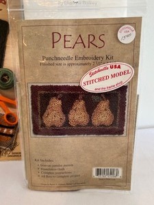 lot 421 image: Punch Needle DesignPattern Book and Three Punch Needle Kits