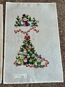 lot 435 image: Two Strickly Christmas Stocking Needlepoint Guides