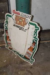 lot 503 image: Coors Light Metal Wall Sign