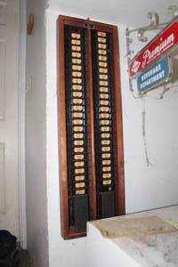 lot 504 image: Vintage Wall-Mount Time Card Holder