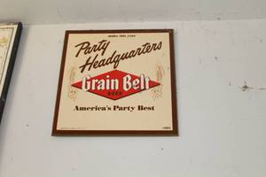 lot 506 image: Grain Belt Wall Sign
