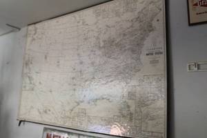 lot 507 image: Hudson Map CoAmerican Map Corp No. 725 Cleartype Trading Centers United States Map