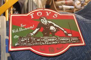 lot 509 image: Toys Metal Wall Sign