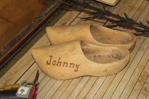 lot 544 image: Johnny Wooden Clogs